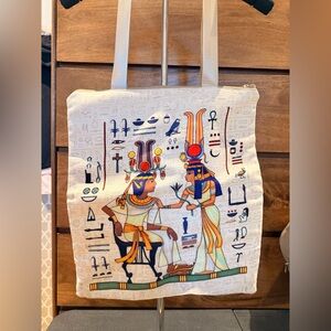 Pharaonic Egyptian-Themed Bag ink marks inside Mask of Tutankhamun